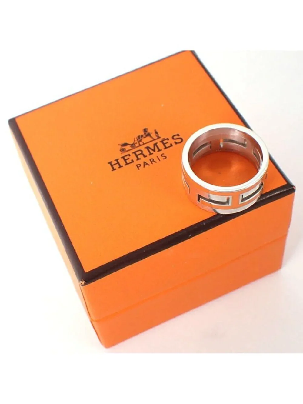Hermes D'h Ring Silver